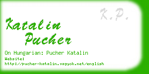 katalin pucher business card